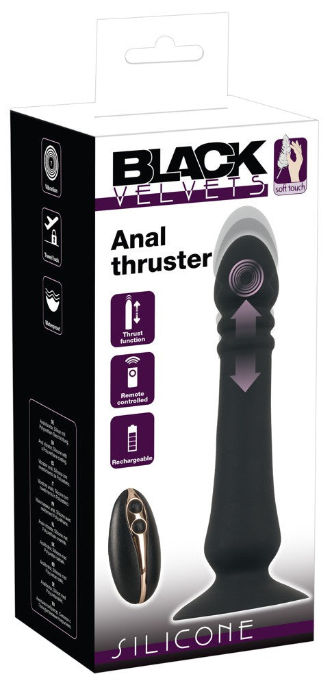 Vibratore anale con telecomando e ventosa Anal plug in silicone