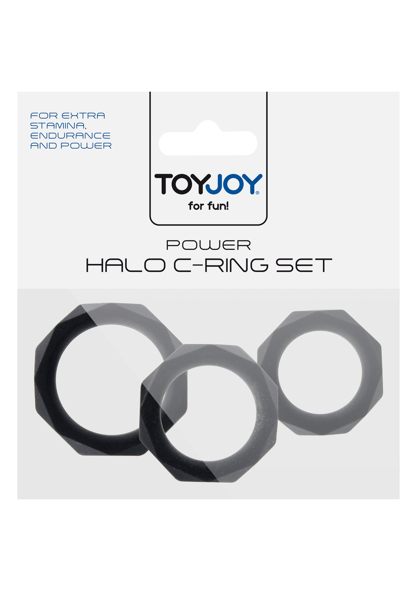 Anello fallico in silicone kit 3 pz Power Halo C-Ring Set