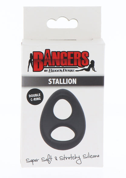 Anello fallico doppio Soft Silicone Stallion C-Ring