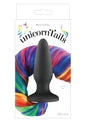 Plug anale in silicone nero mini dilatatore Unicorn Tails