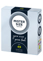 Preservativi lubrificati in lattice MISTER SIZE 49mm Condoms 3pcs