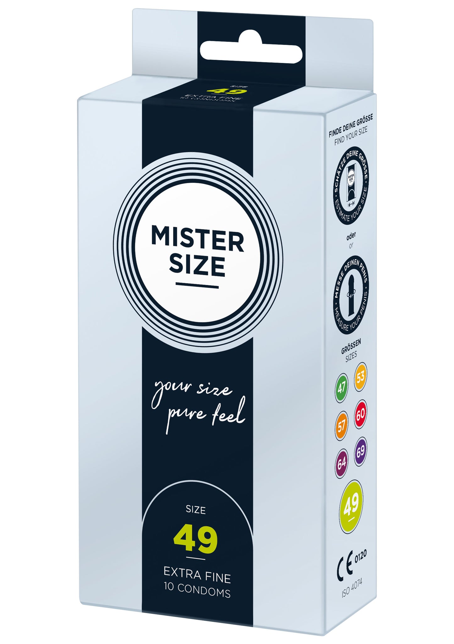 Preservativi in lattice MISTER SIZE 49mm Condoms 10pcs