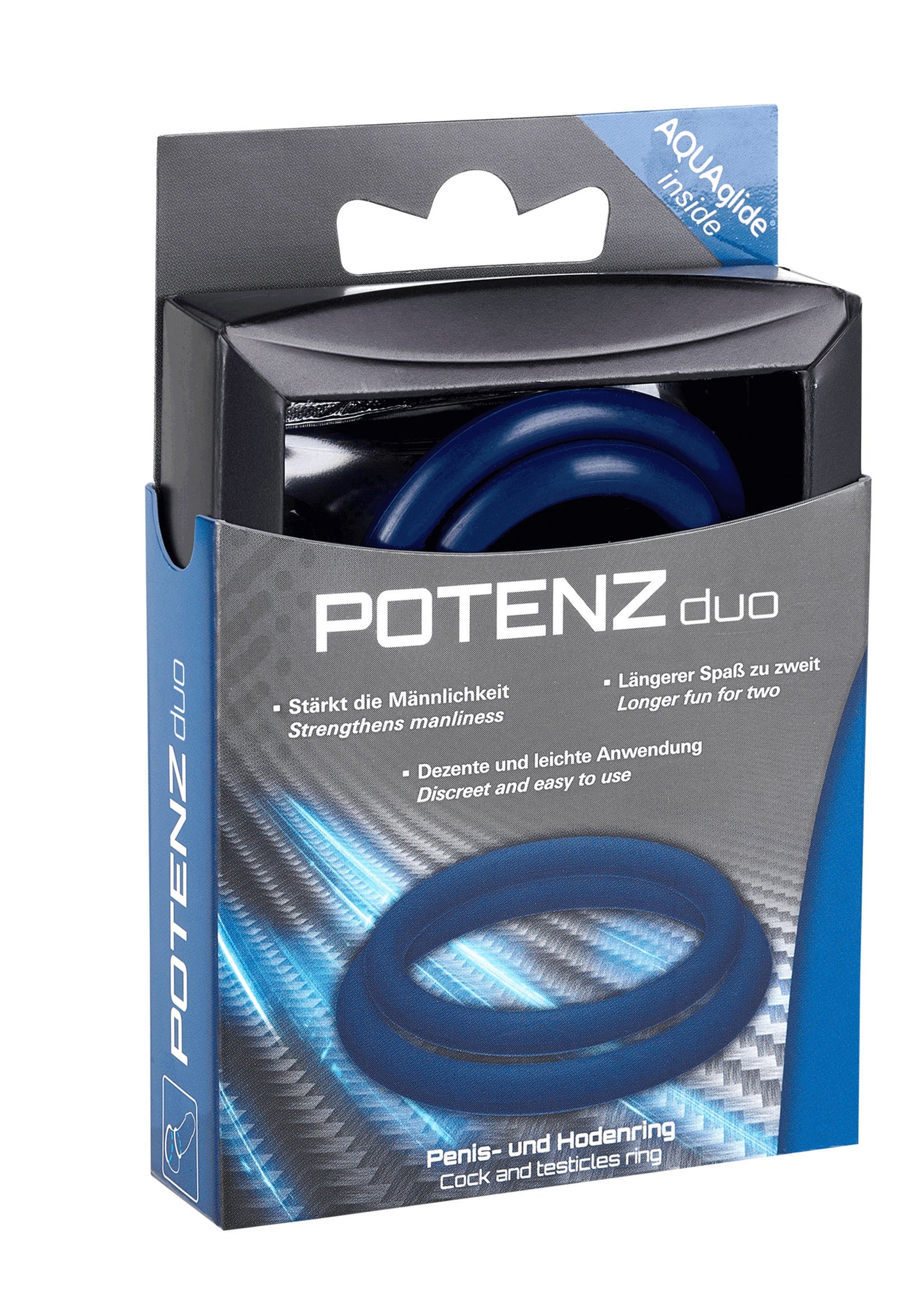 Anello fallico doppio in silicone POTENZ duo ring Medium