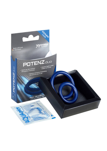 Anello fallico doppio in silicone POTENZ duo ring Medium